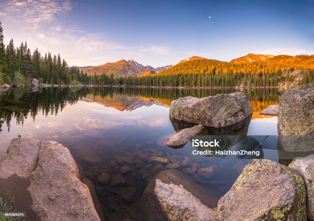 Bear Lake in Rocky Mountain National Park Bear Lake in Rocky Mountain NP. Colorado Stock Photo