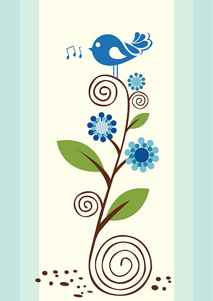 Blue Bird - Illustration vectorielle