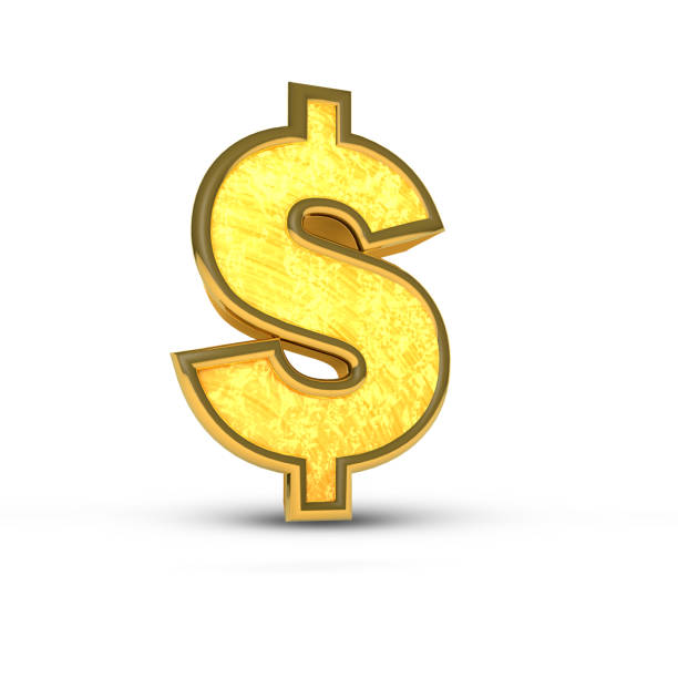 istock 3d golden sign collection - dollar 969367142
