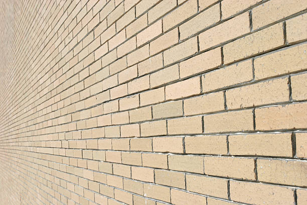 Bricked Wall Background Perspective stock photo