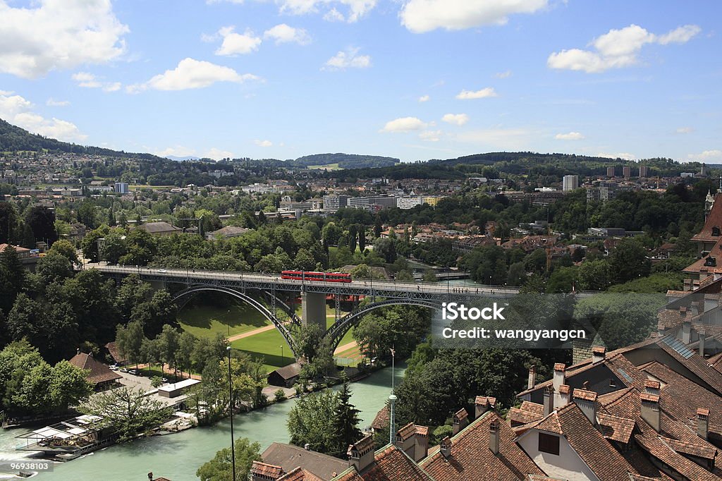 Berne. Switzerland. Europe From the church tower overlooking the city. Bern Canton Stock Photo