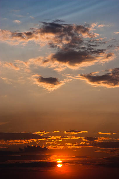 Pôr do sol de fundo - fotografia de stock