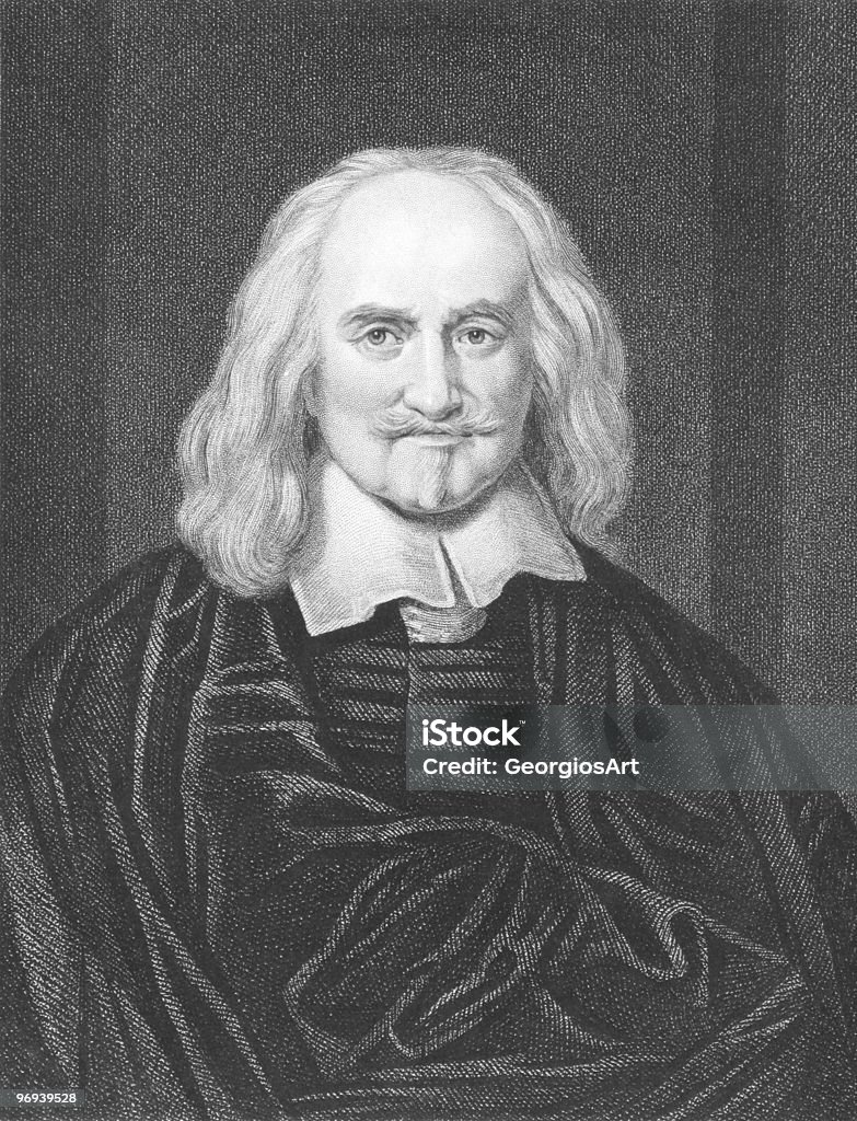 Thomas Hobbes  Adult stock illustration