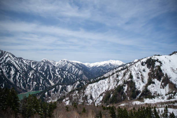 istock snowy mountain view, TATEYAMA KUROBE Alpine route 969396666