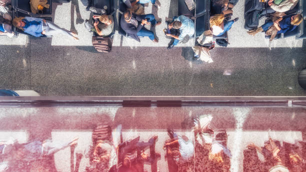 istock Airport lobby from above 969400064