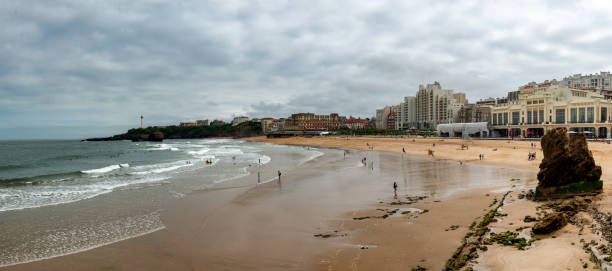 istock the waves ocean of the Biarritz beach 969408414