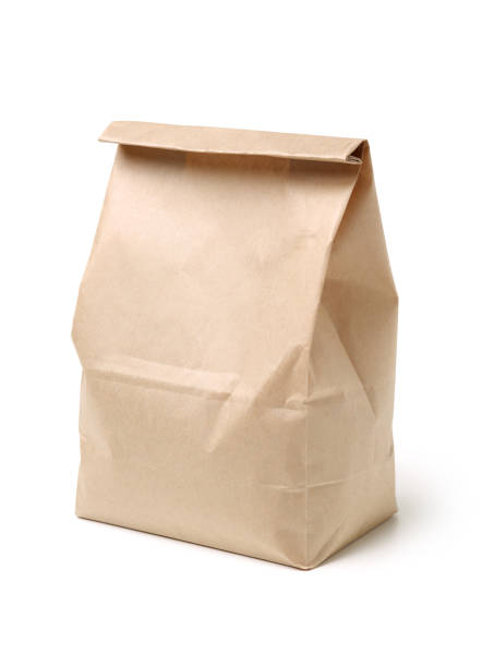 istock Lunch bag isolated on white background 969411408