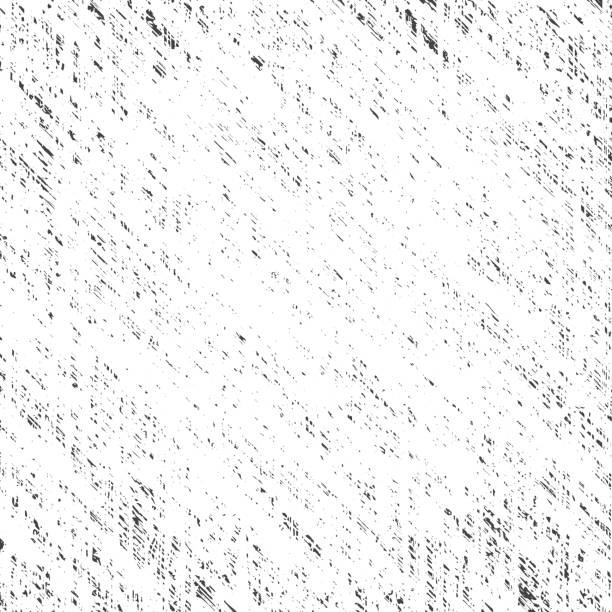 Vector square scratched abstract grunge background of black spots on a white backdrop Vector square scratched abstract grunge background of black spots on a white backdrop. Simulation of a plurality of diagonal and longitudinal scratches on the wall distraught stock illustrations