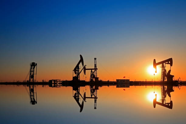 istock The oil pump, industrial equipment 969422068