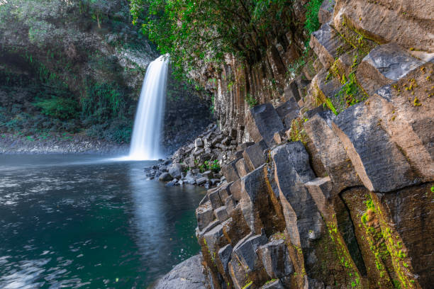 istock Basin Peace waterfall in Reunion Island 969422304