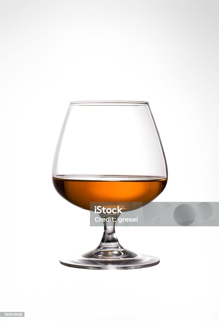 Glass of Cognac  Cognac - Brandy Stock Photo