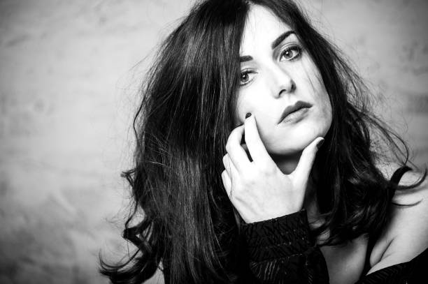 istock Trendy attractive woman portrait. 969431868