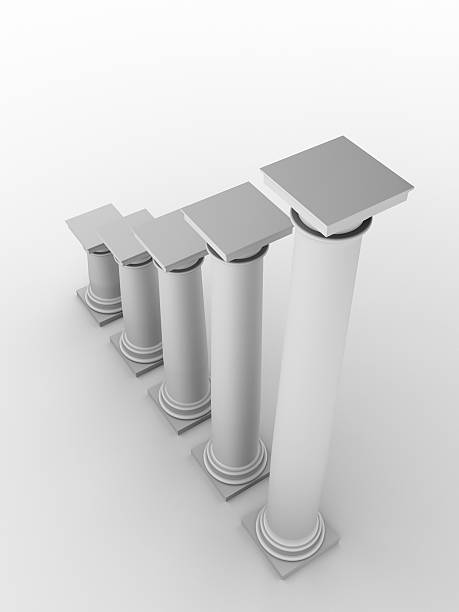 monochromic imagen de las columnas - foto de stock