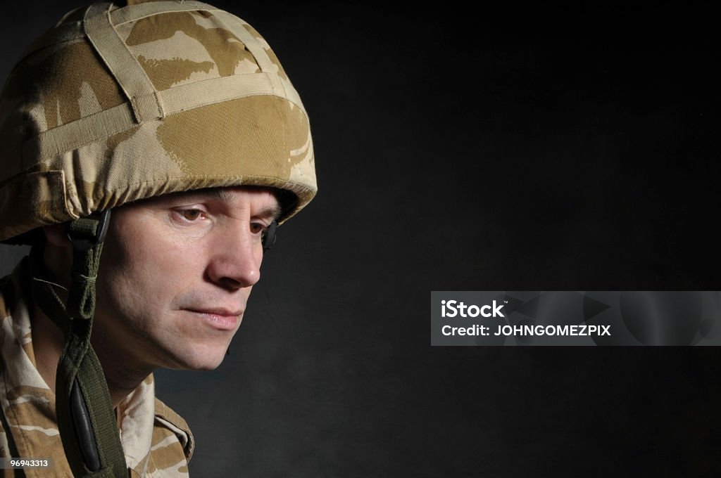 Portrait of a British Soldier  Army Soldier Stock Photo