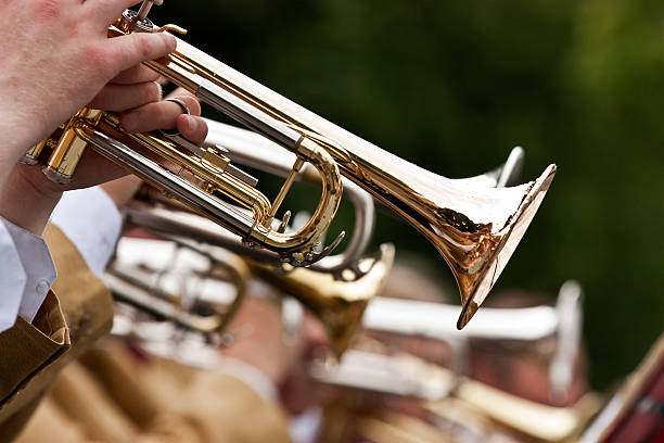 istock Close up of band and trumpet player 96943321
