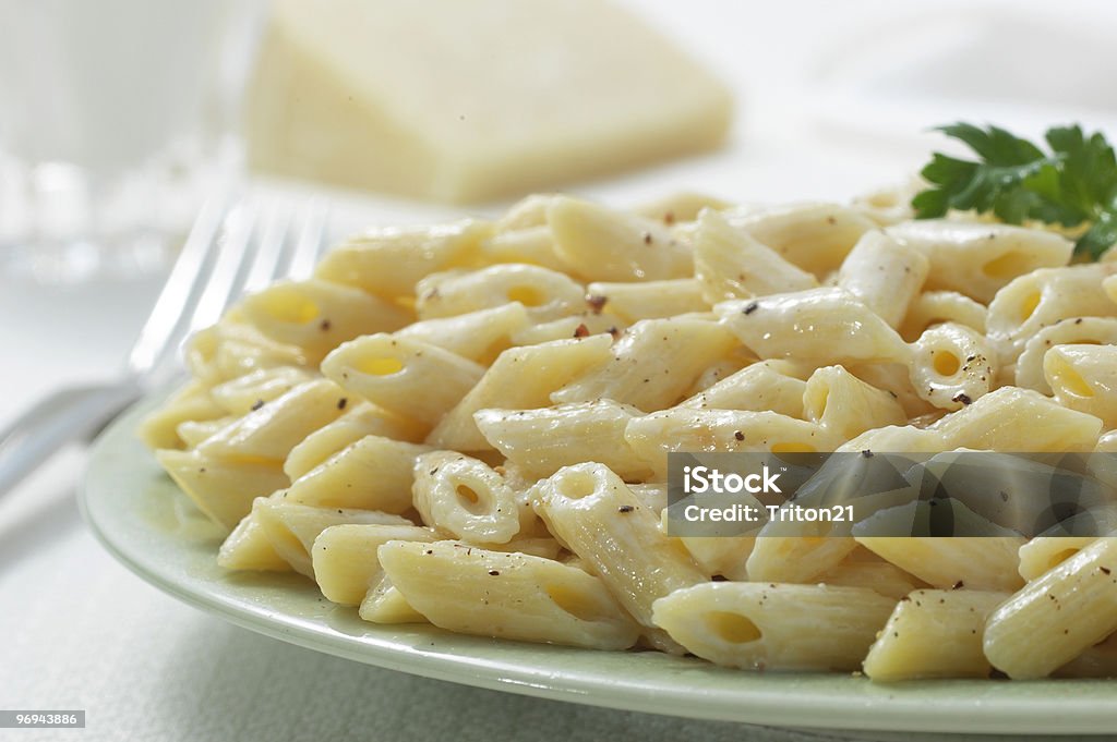 Massa Penne detalhe w/& queijo de leite - Foto de stock de Ambiente - All Vocabulary royalty-free