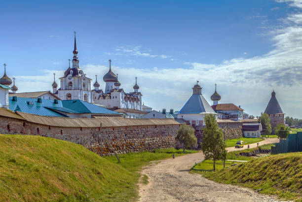соловецкий монастырь, россия - архангельск стоковые фото и изображения