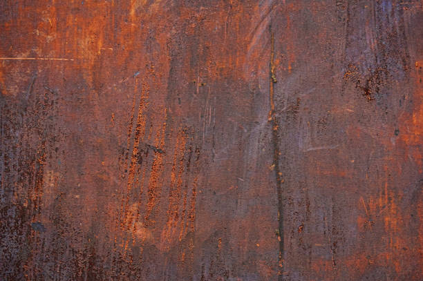 istock Old metal sheet of iron with rust. Abstract background. 969445546