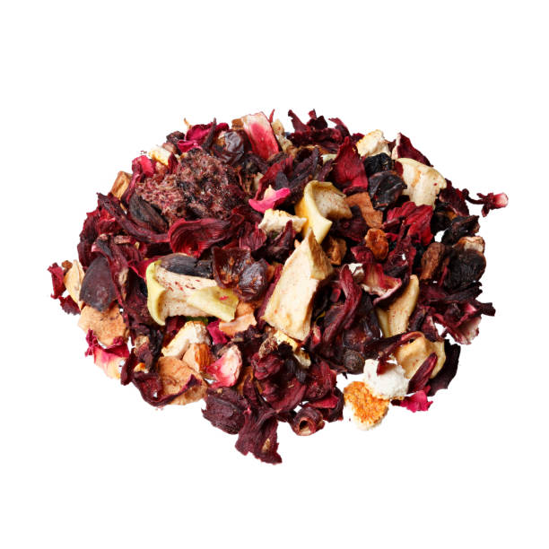 istock Fruit tea mix. Hibiscus, raspberries, candied peel, orange 969457706