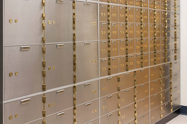 safety deposit boxes - 銀行保管箱 個照片及圖片檔