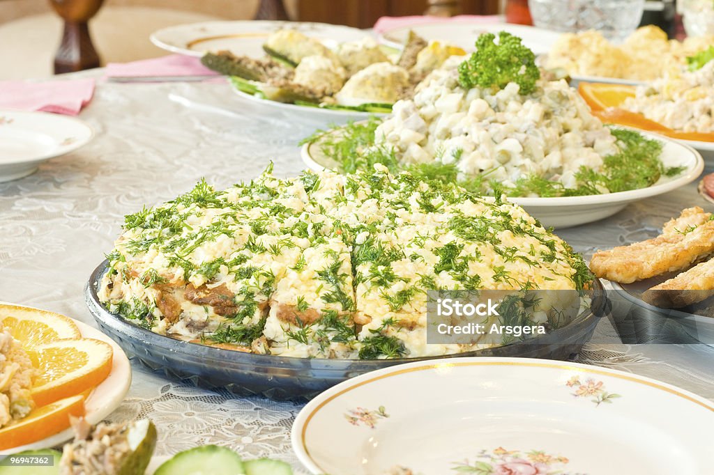 Leckere Kuchen. Bankett im restaurant - Lizenzfrei Dekoration Stock-Foto