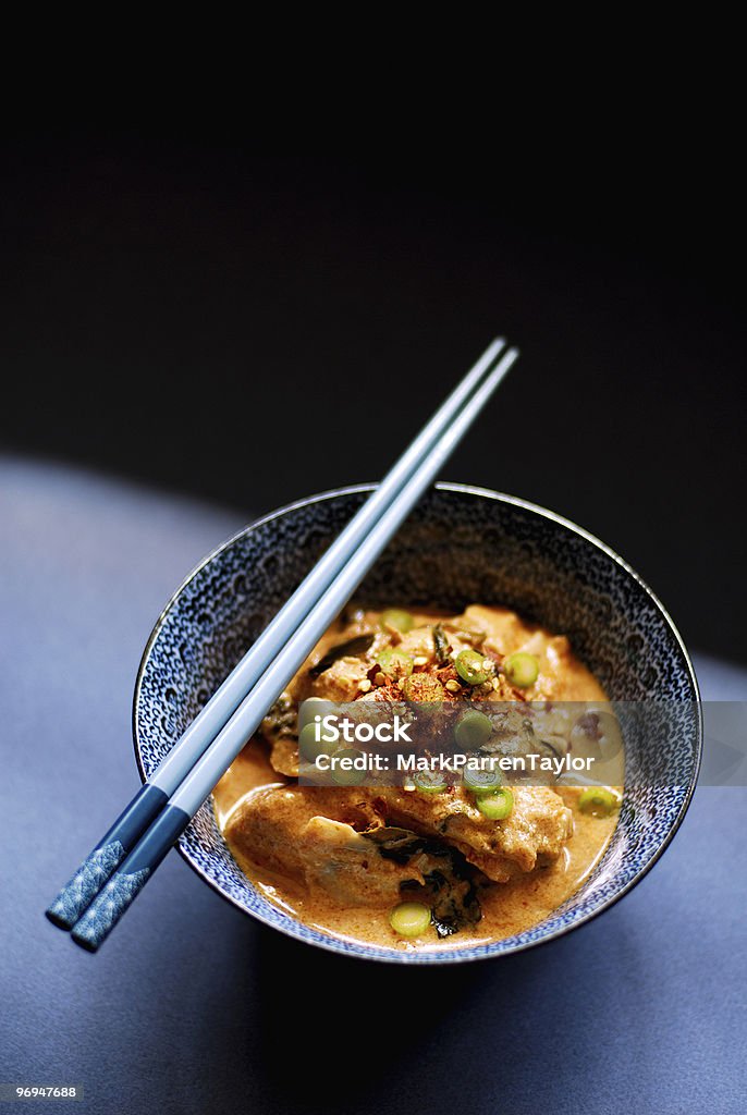 Pollo tailandés y bambú Curry rojo - Foto de stock de Curry Rojo - Curry libre de derechos
