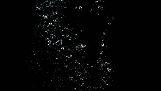 소 다 물 액체 splashing 거품 검정색 배경에서 드롭 - black drop water waterdrop 뉴스 사진 이미지