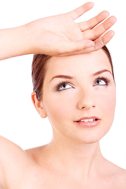 istock Woman with her hand to head 96948893