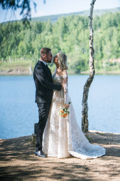 istock Happy bride and groom 969496566