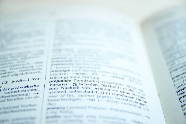 istock English - German Open Dictionary with Highlighted Word 