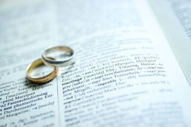 istock English - German Open Dictionary with Highlighted Word 