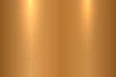 Bronze metallic texture. Shiny polished metal surface - vector background