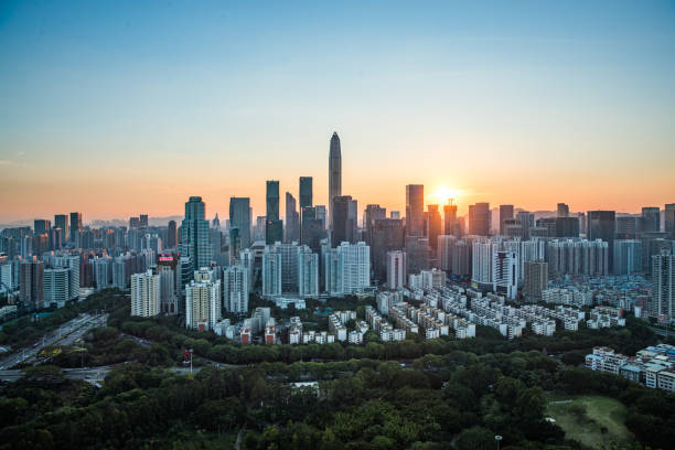 istock Shenzhen city skyline in China 969503984