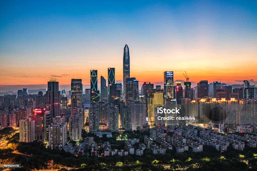 China shenzhen Skyscraper Shenzhen Stock Photo