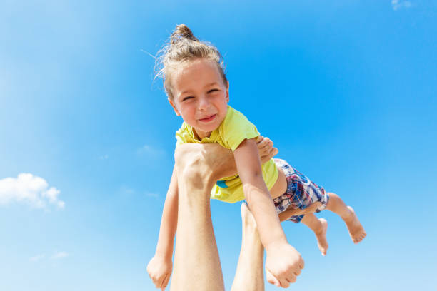 istock Flying boy like super hero 969504526