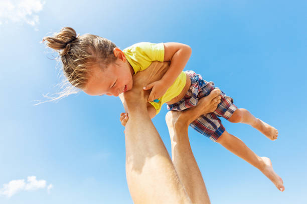 istock Flying boy like super hero 969507336