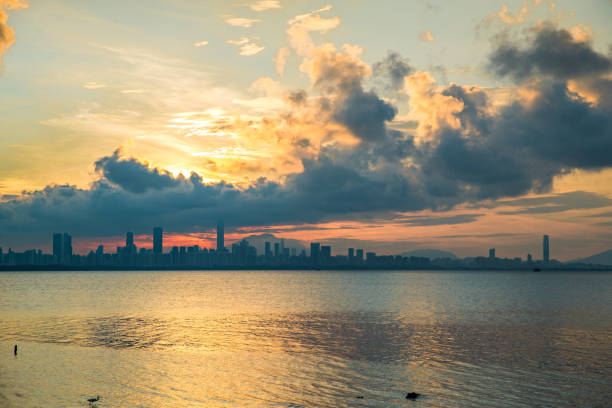 istock Shenzhen city skyline in China 969507354