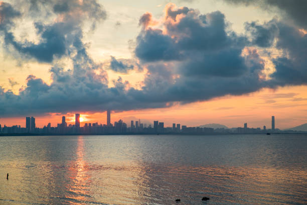 istock Shenzhen city skyline in China 969507390