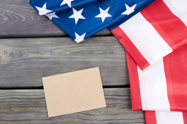 istock Folded flag of USA and envelope. 969507776