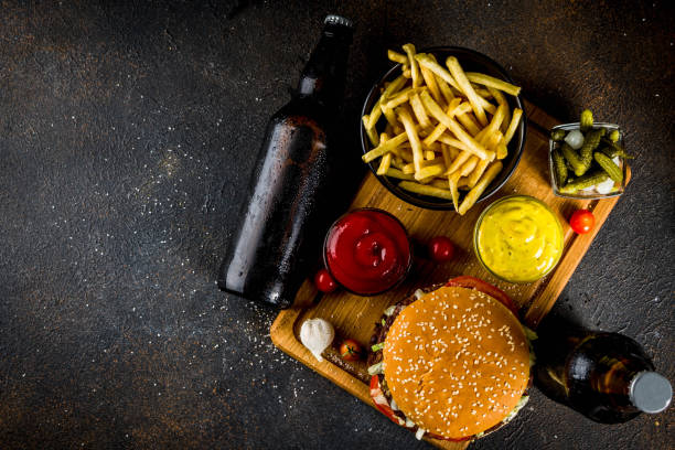 istock Hamburgers and party snacks 969514162