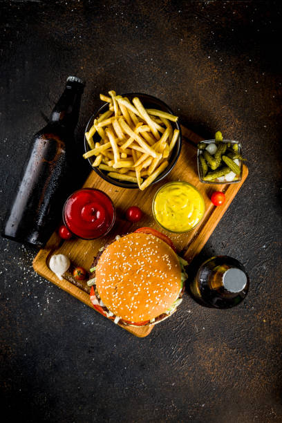 istock Hamburgers and party snacks 969514170