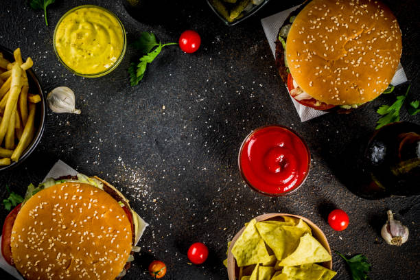 istock Hamburgers and party snacks 969514276