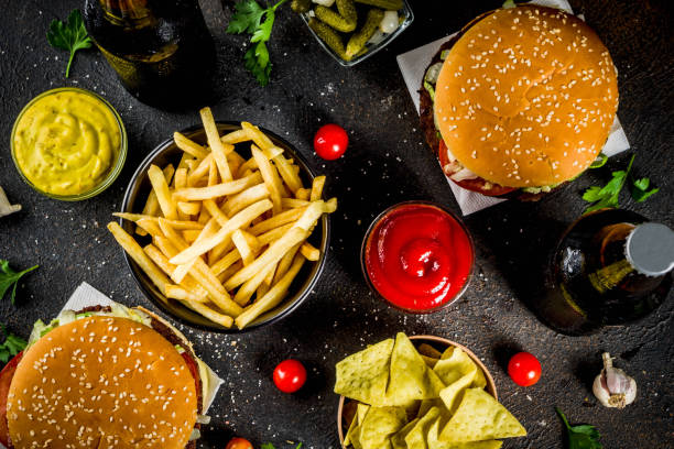 istock Hamburgers and party snacks 969514358