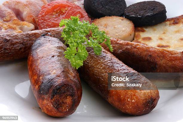 Foto de Irlandesa Tradicional Café Da Manhã Em Um Prato Grande e mais fotos de stock de Bacon