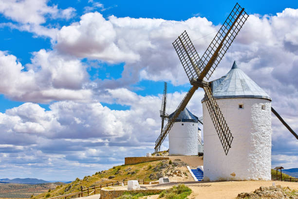 istock Windmills at knolls Consuegra Castilla La Mancha 969519522