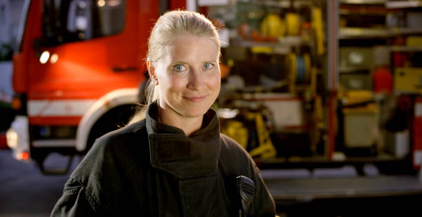 istock Close-up of firefighter 969531180