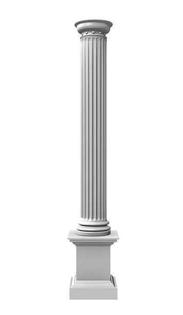 istock 3d rendered illustration from part of a white column 96953362