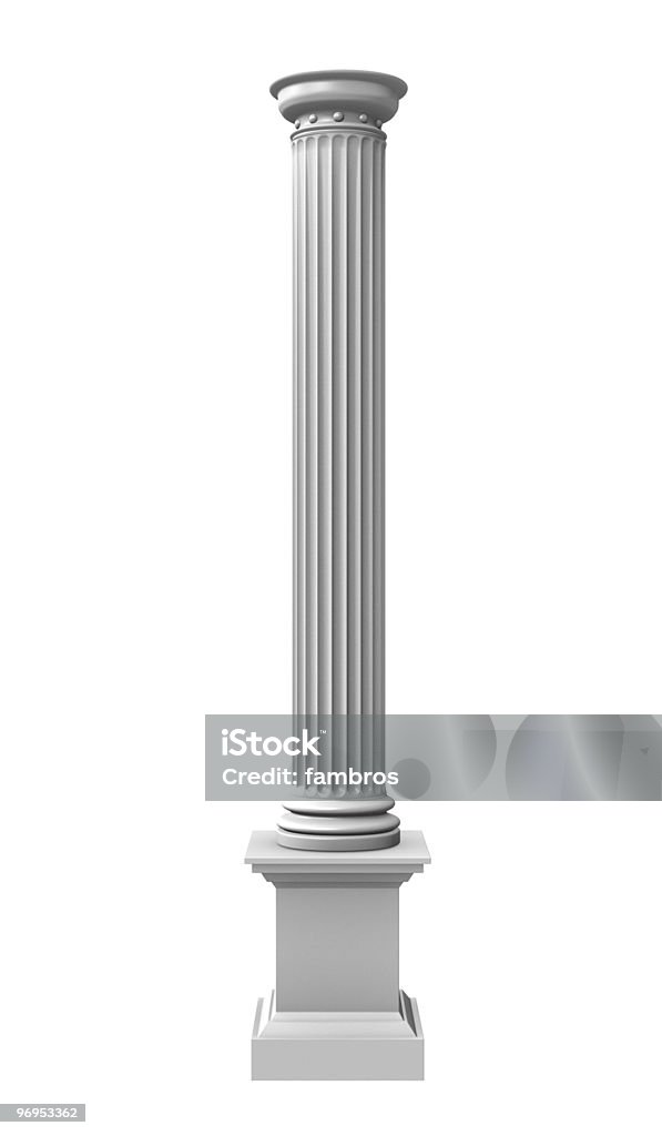 3 d рендеринга иллюстрация с частью белый колонна - Стоковые фото Архитектура роялти-фри
