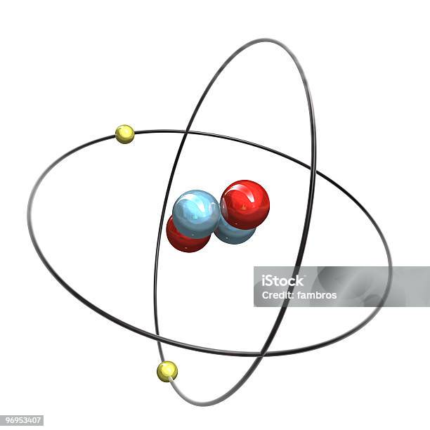 3 D 헬륨 Atom 헬륨에 대한 스톡 사진 및 기타 이미지 - 헬륨, 원자, 분자