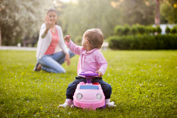 mother and daughter spending time together in nature